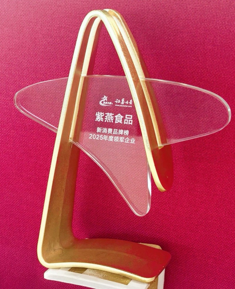 领跑行业!紫燕食品荣获证券之星新消费品牌榜“2025年度领军企业”